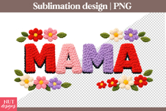 Mama Sublimation Floral Latch Hook Mama Mothers Day Product Image 1