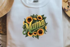 Sublimation PNG, Mama Sunflower Cow Print, Mama Sunflower, Product Image 2