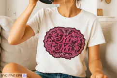 Mama Mother Wreath PNG SVG T-shirt Design Product Image 2