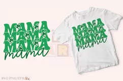 Mom Lucky PNG, Mama St Patrick's Day SVG T-shirt Design Product Image 2
