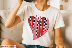 Retro Mama Love Heart Valentines Day SVG PNG T-shirt Design Product Image 2