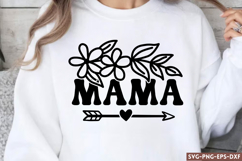 Mama vibes SVG, Mama SVG Product Image 1