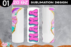  Fluid art Sublimation tumbler for mother day