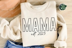 Mama SVG Design, Mother&#039;s Day SVG Design Product Image 3