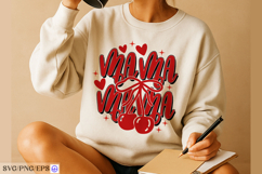 Retro Mother's Day Mama SVG PNG Design Product Image 3