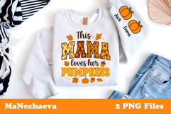 This Mama Loves Her Pumpkins | Custom Name Sublimation Product Image 1