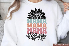 Mama vibes SVG, Mama SVG Product Image 1