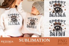 Coquette Halloween Mama and Mini PNG being used as Halloween Shirts by Mama and Mini Print