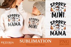 Coquette Halloween Mama and Mini PNG being used as Halloween Shirts by Mama and Mini Print
