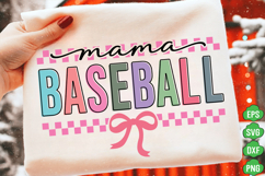 Baseball Mama SVG, Mama Baseball PNG, baseball SVG, Mama SVG Product Image 1