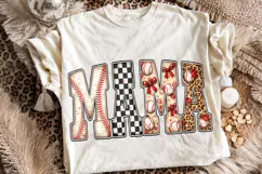Baseball Mama PNG Sublimation Design, Game Day PNG, Sports Product Image 1