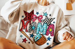 Preppy Baseball, Baseball Mama PNG, Baseball PNG, Game Day Product Image 3