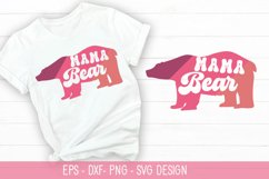 Mama Bear SVG - Mother's Day Retro Design Product Image 1