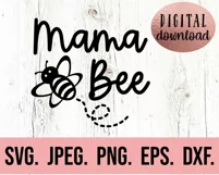Family Bee SVG - Mama Dada Bee - 1st Bumble Bee Birthday Product Image 5