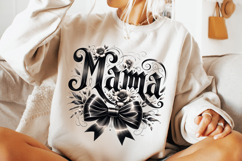 Mama Coquette Bow Sublimation, Mama PNG, Mother&#039;s Day PNG Product Image 3
