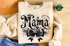 Mama Coquette Bow Sublimation, Mama PNG, Mother&#039;s Day PNG Product Image 1