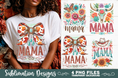 Boho Mama Western PNG Sublimation 4 Designs Product Image 6