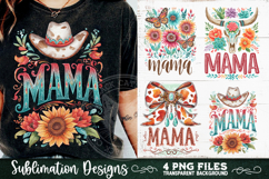 Boho Mama Western PNG Sublimation 4 Designs Product Image 7