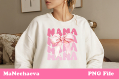 Mama Sublimation Design | Pink Bow Mother’s Day PNG Product Image 2