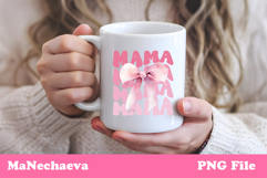 Mama Sublimation Design | Pink Bow Mother’s Day PNG Product Image 3