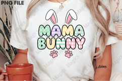 Mama Bunny Happy Easter PNG Product Image 2