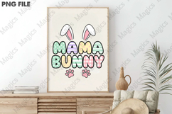 Mama Bunny Happy Easter PNG Product Image 3