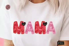 Sequins Mama Valentines PNG | Valentine's Day PNG Product Image 1