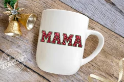 Christmas MAMA sublimation, faux sequins Christmas design Product Image 5