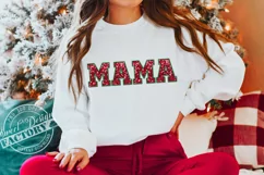 Christmas MAMA sublimation, faux sequins Christmas design Product Image 3