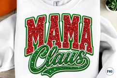 Mama Claus Glitter Png Product Image 1