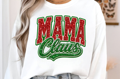 Mama Claus Glitter Png Product Image 2