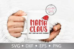 Mama Claus Just a Mom Who Loves Christmas Svg, Jolly Mama Product Image 2