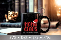 Mama Claus Just a Mom Who Loves Christmas Svg, Jolly Mama Product Image 4