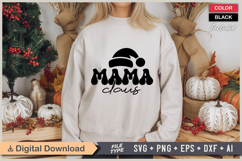 Mama Claus SVG | Christmas SVG | Holiday SVG | Xmas SVG Product Image 2