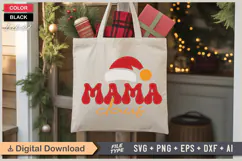 Mama Claus SVG | Christmas SVG | Holiday SVG | Xmas SVG Product Image 5
