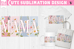Mothers day clipart | Brush stroke | MAMA sublimation Product Image 1