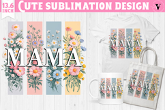 Mothers day clipart | Brush stroke | MAMA sublimation Product Image 1