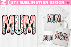 Mothers day clipart | Flowers | MUM sublimation Product Image 1