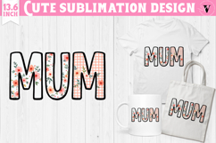 Mothers day clipart | Flowers | MUM sublimation Product Image 1