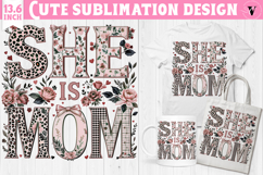 Mothers day clipart | Flowers, Bow | She is Mom Product Image 1
