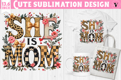 Mothers day clipart | Flowers, Bow | She is Mom Product Image 1