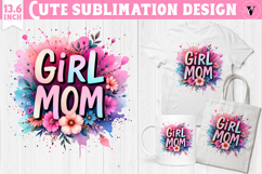 Mothers day clipart | Flowers, Bow | Girl Mom Product Image 1
