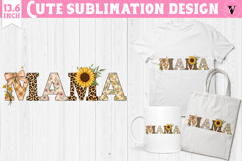 Mothers day clipart | Flowers, Bow | Mama sublimation Product Image 1