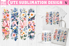 Mothers day clipart | Brush stroke | MAMA sublimation Product Image 1