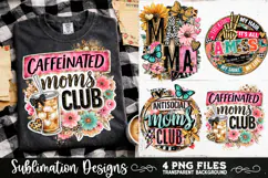 Trendy Mama PNG , Retro Collage Mama 4 Designs Sublimation Product Image 6