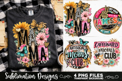 Trendy Mama PNG , Retro Collage Mama 4 Designs Sublimation Product Image 5