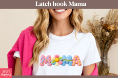 Latch Hook Mama Sublimation Daisy Yarn Mama Mothers Day Product Image 2
