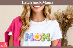 Crochet Mom Sublimation Knitted Daisy Mama Mothers Day Product Image 2