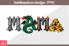 Latch Hook Mama Sublimation Dragon Treasure Mama Mothers Day Product Image 1