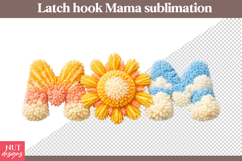 Latch Hook Mom Sublimation Yarn Sunny Cloud Mama Mothers Day Product Image 1